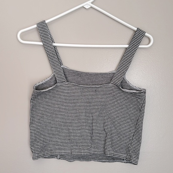 AE gingham print cropped tank - Picture 3 of 3